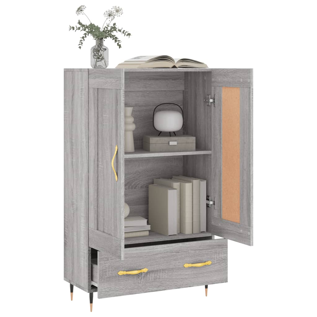 Credenza Grigio Sonoma 69,5x31x115 cm in Legno Multistrato - homemem39