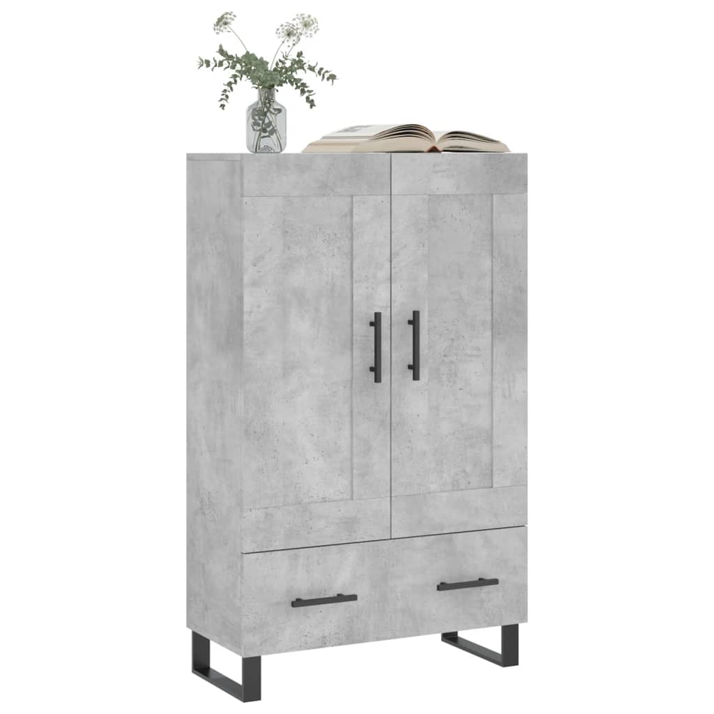 Credenza Grigio Cemento 69,5x31x115 cm in Legno Multistrato - homemem39