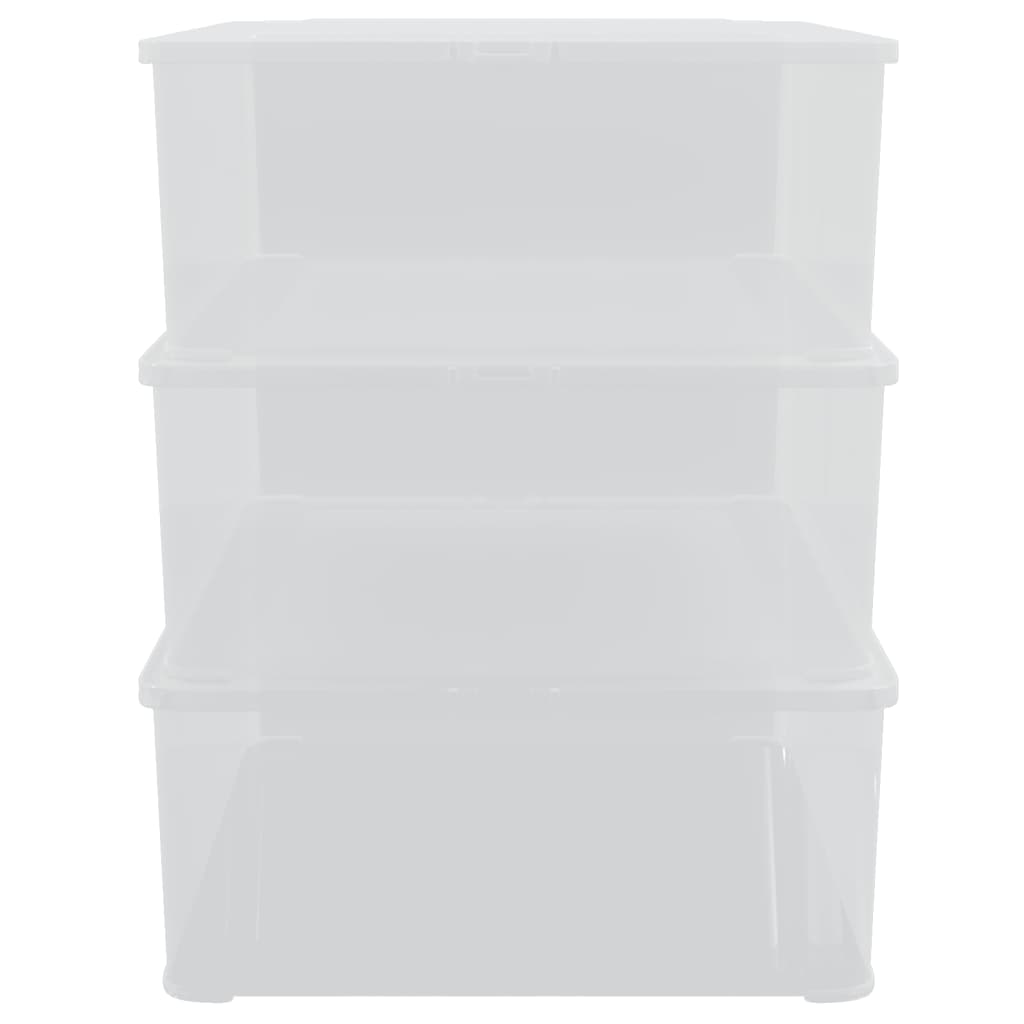 Contenitori in Plastica 3 pz 25 L Impilabili - homemem39