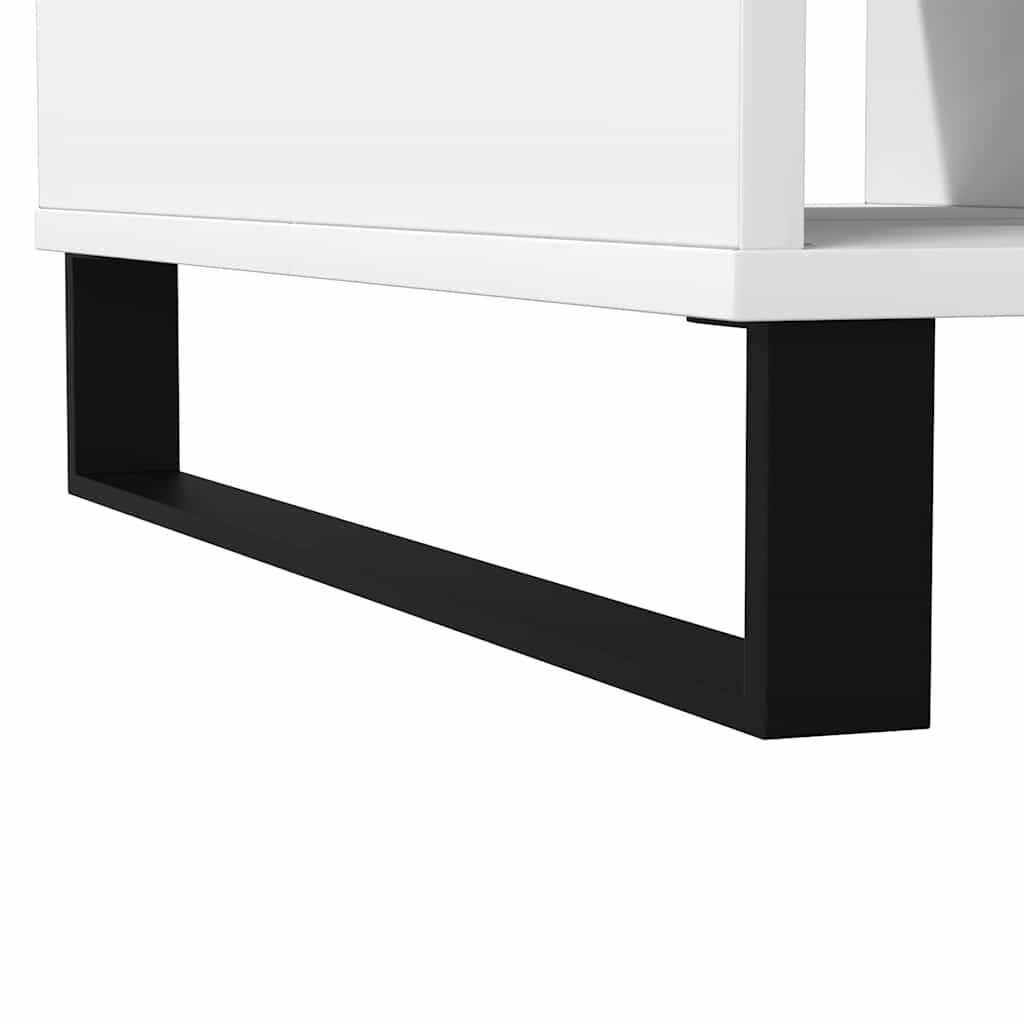 Tavolino da Salotto Bianco 104x60x35 cm in Legno Multistrato - homemem39