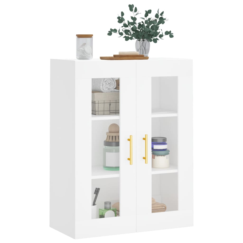 Mobile a Parete Bianco 69,5x34x90 cm - homemem39