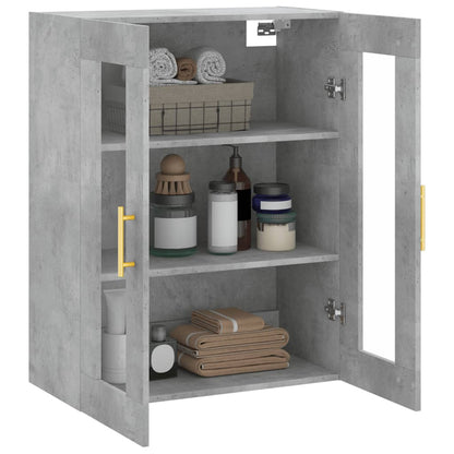 Mobile a Parete Grigio Cemento 69,5x34x90 cm - homemem39