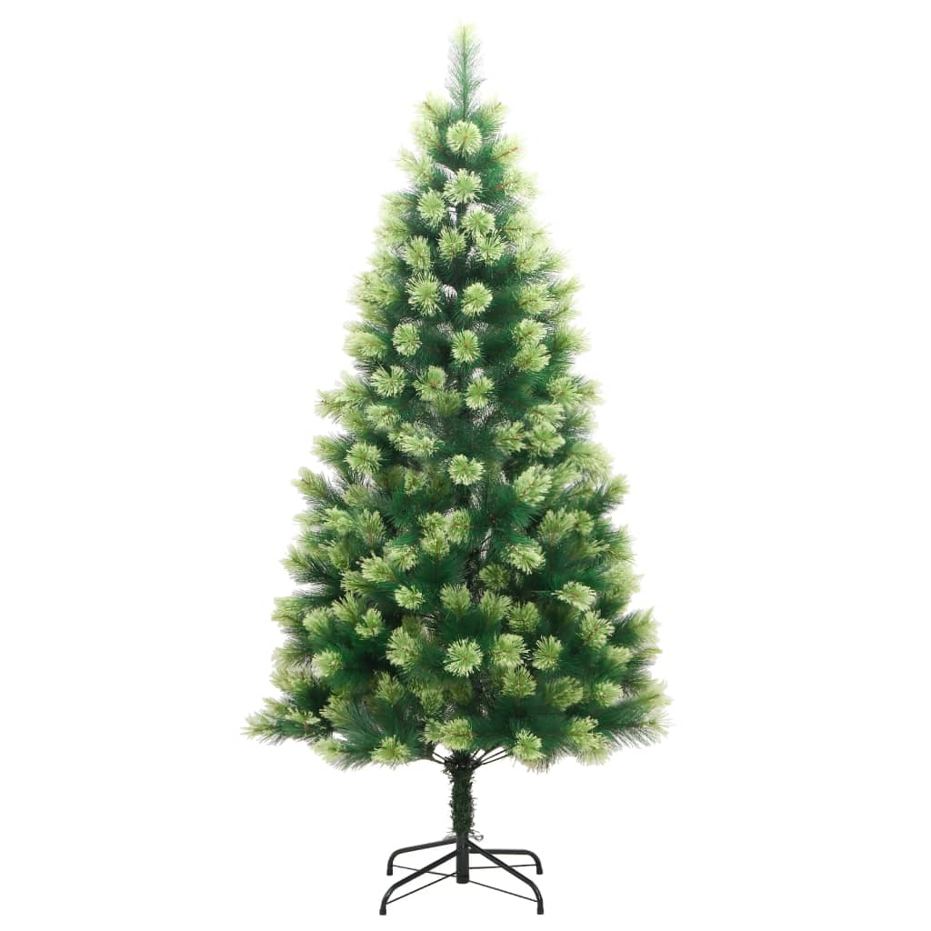 Albero di Natale Artificiale Incernierato con Base 210 cm