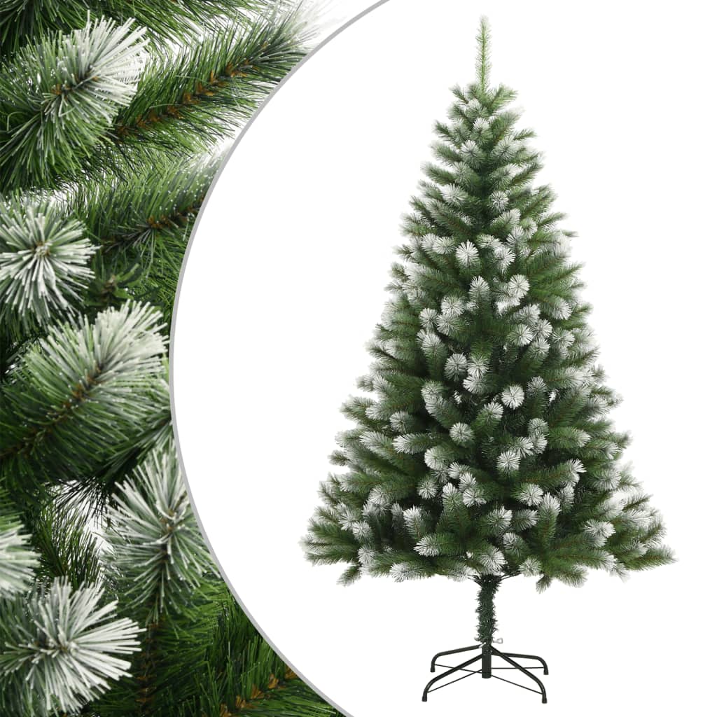 Albero Natale Artificiale Incernierato con Neve Fioccata 240 cm - homemem39