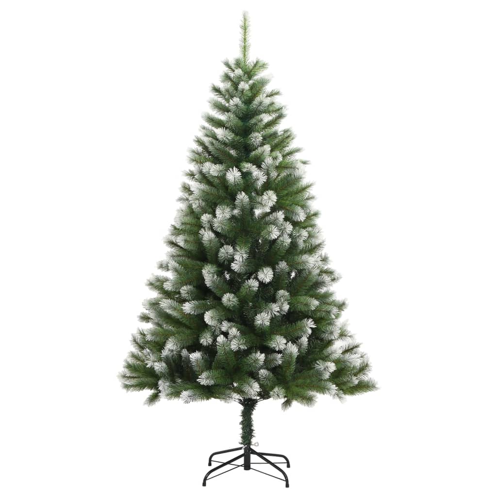 Albero Natale Artificiale Incernierato con Neve Fioccata 240 cm - homemem39