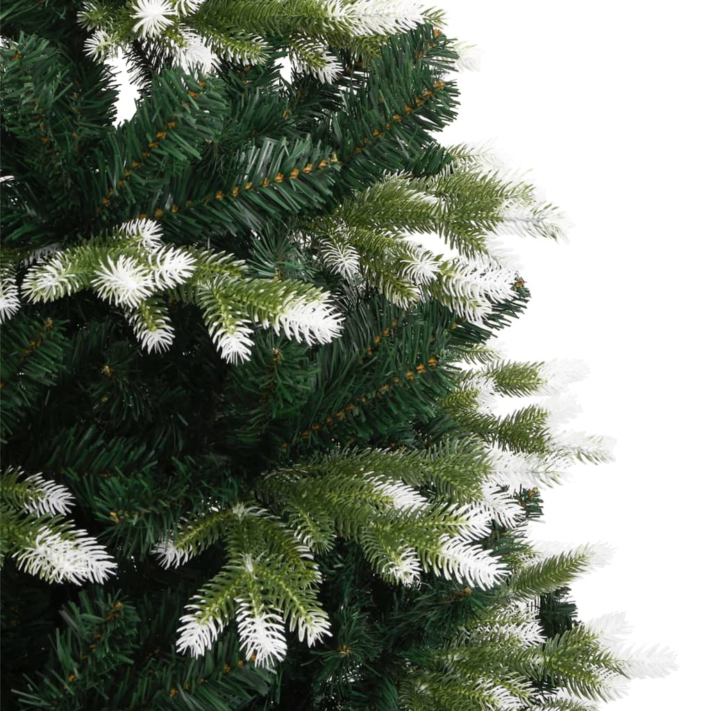 Albero Natale Artificiale Incernierato con Neve Fioccata 150 cm