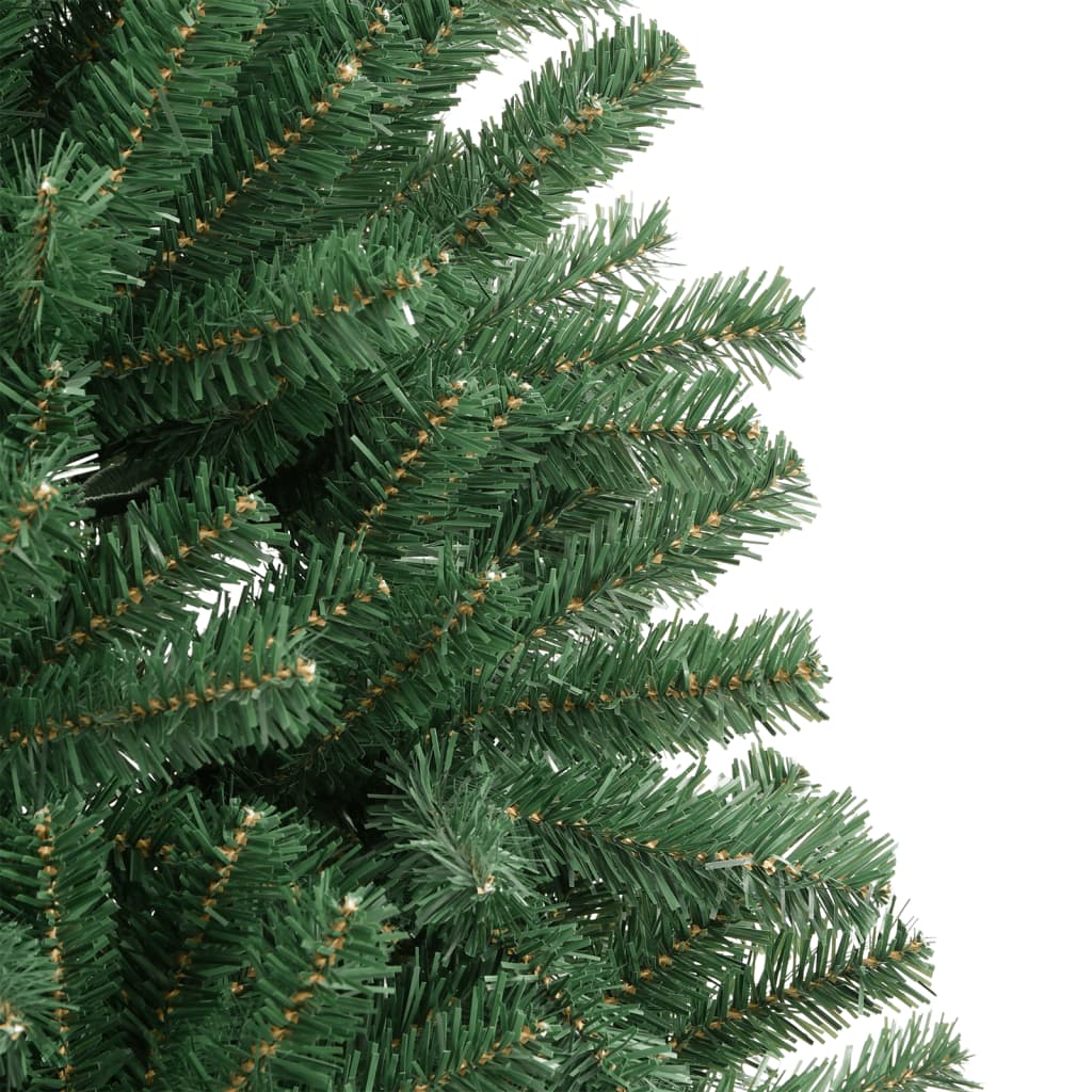 Albero di Natale Artificiale Incernierato con Base Verde 300 cm