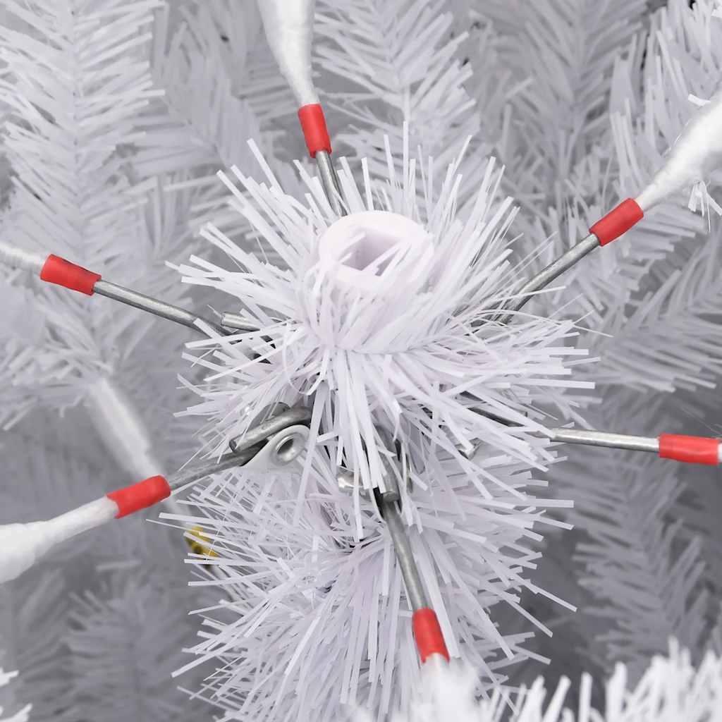 Albero Natale Artificiale Incernierato con Neve Fioccata 120 cm