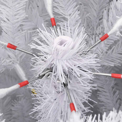 Albero Natale Artificiale Incernierato con Neve Fioccata 120 cm - homemem39