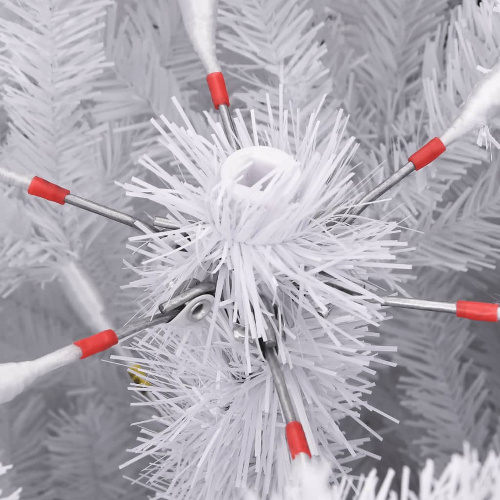 Albero Natale Artificiale Incernierato con Neve Fioccata 270 cm