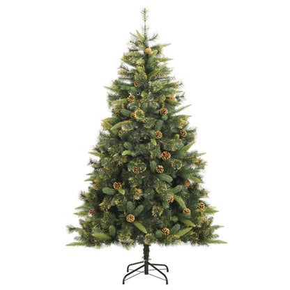 Albero di Natale Artificiale Incernierato con Pigne 240 cm