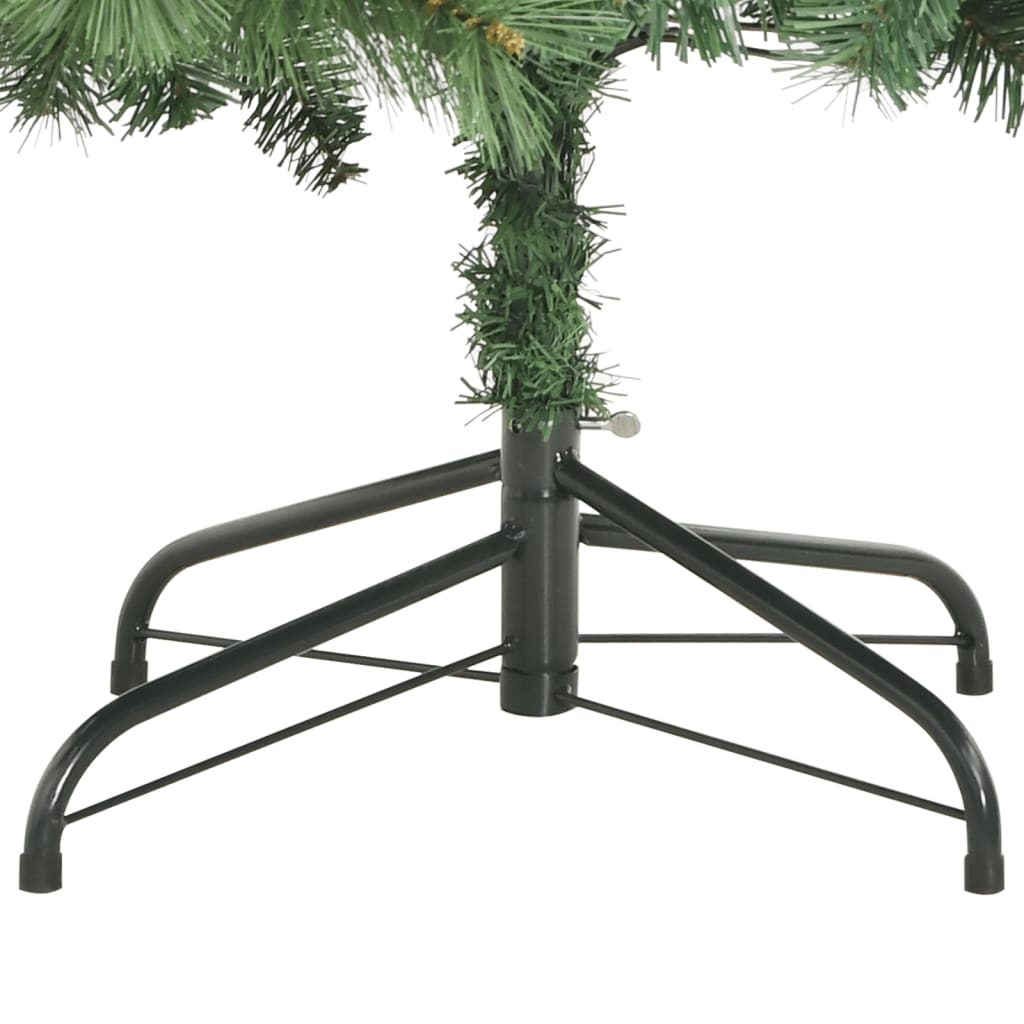 Albero Natale Artificiale Incernierato con Pigne e Bacche 210cm - homemem39