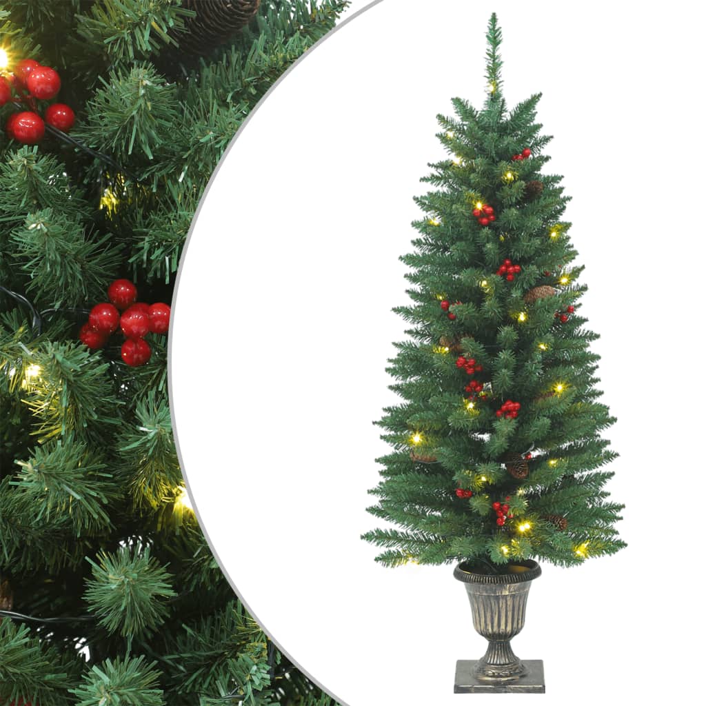 Alberi di Natale Artificiali 2 pz con 100 LED Verde 120 cm - homemem39