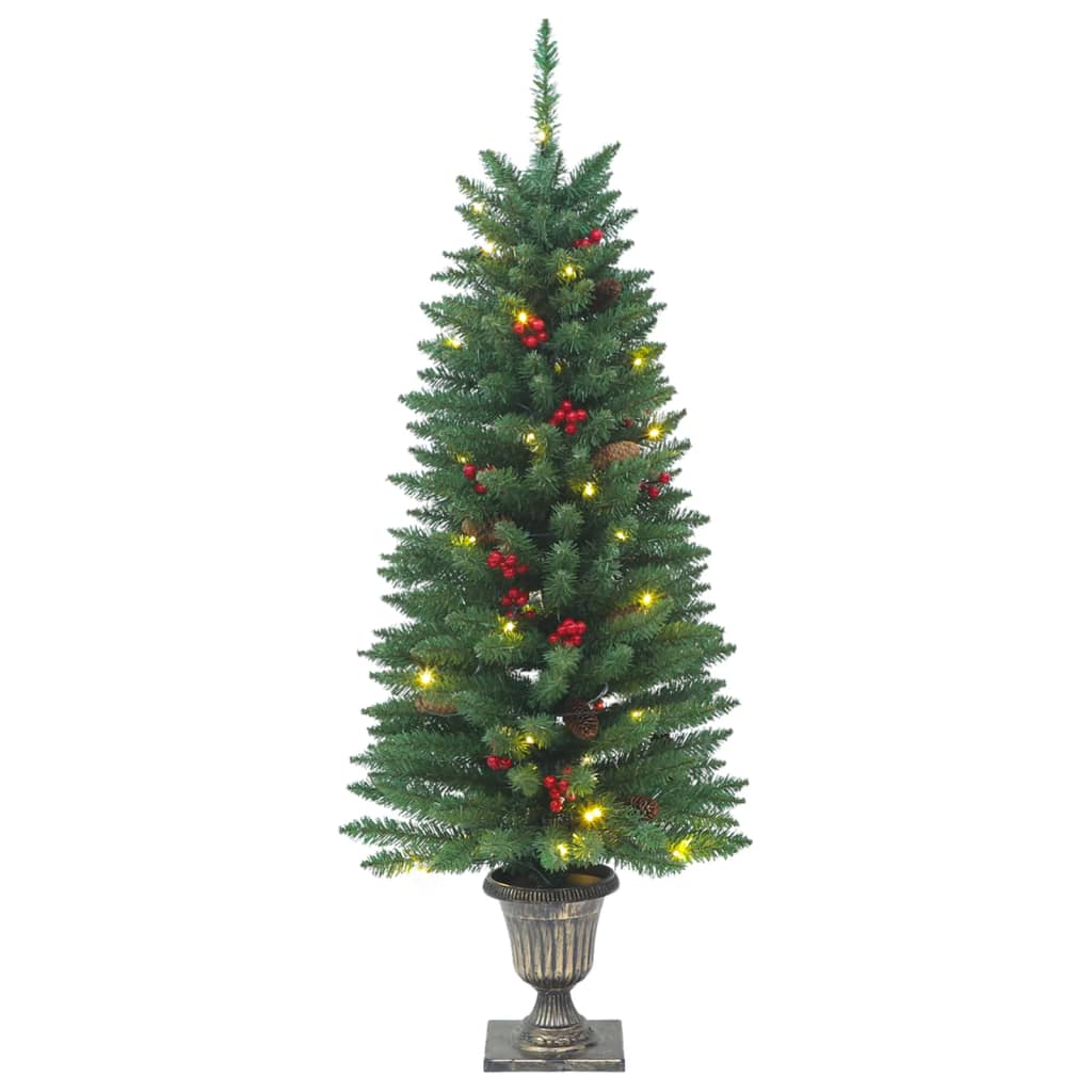 Alberi di Natale Artificiali 2 pz con 100 LED Verde 120 cm - homemem39