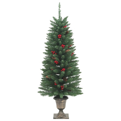 Alberi di Natale Artificiali 2 pz con 100 LED Verde 120 cm - homemem39