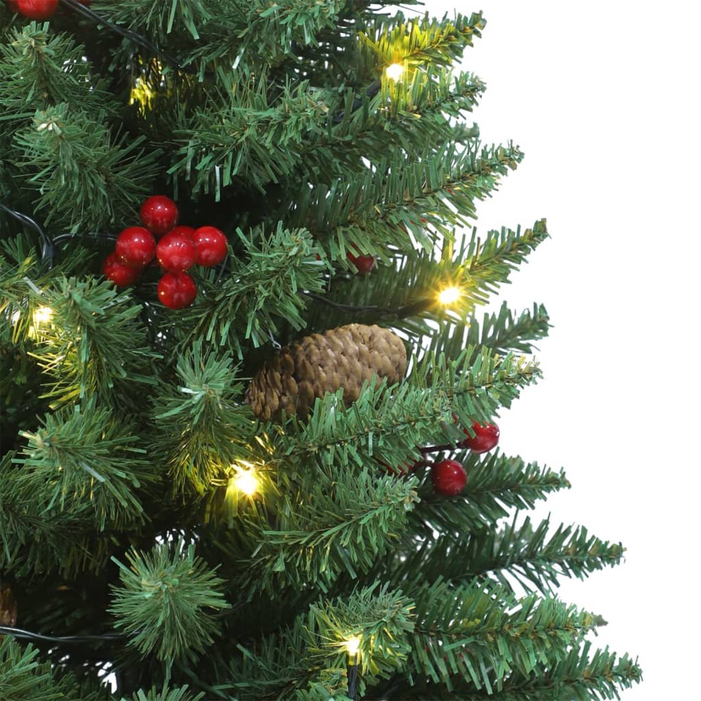 Alberi di Natale Artificiali 2 pz con 100 LED Verde 120 cm - homemem39