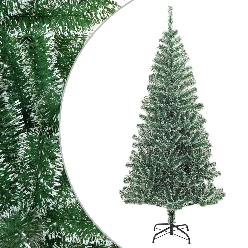 Albero di Natale Artificiale con Neve Fioccata Verde 210 cm - homemem39