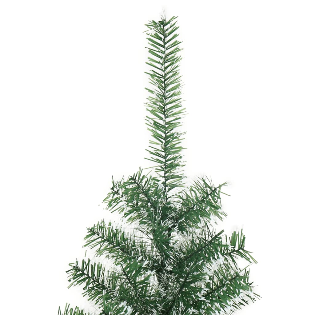 Albero di Natale Artificiale con Neve Fioccata Verde 210 cm - homemem39