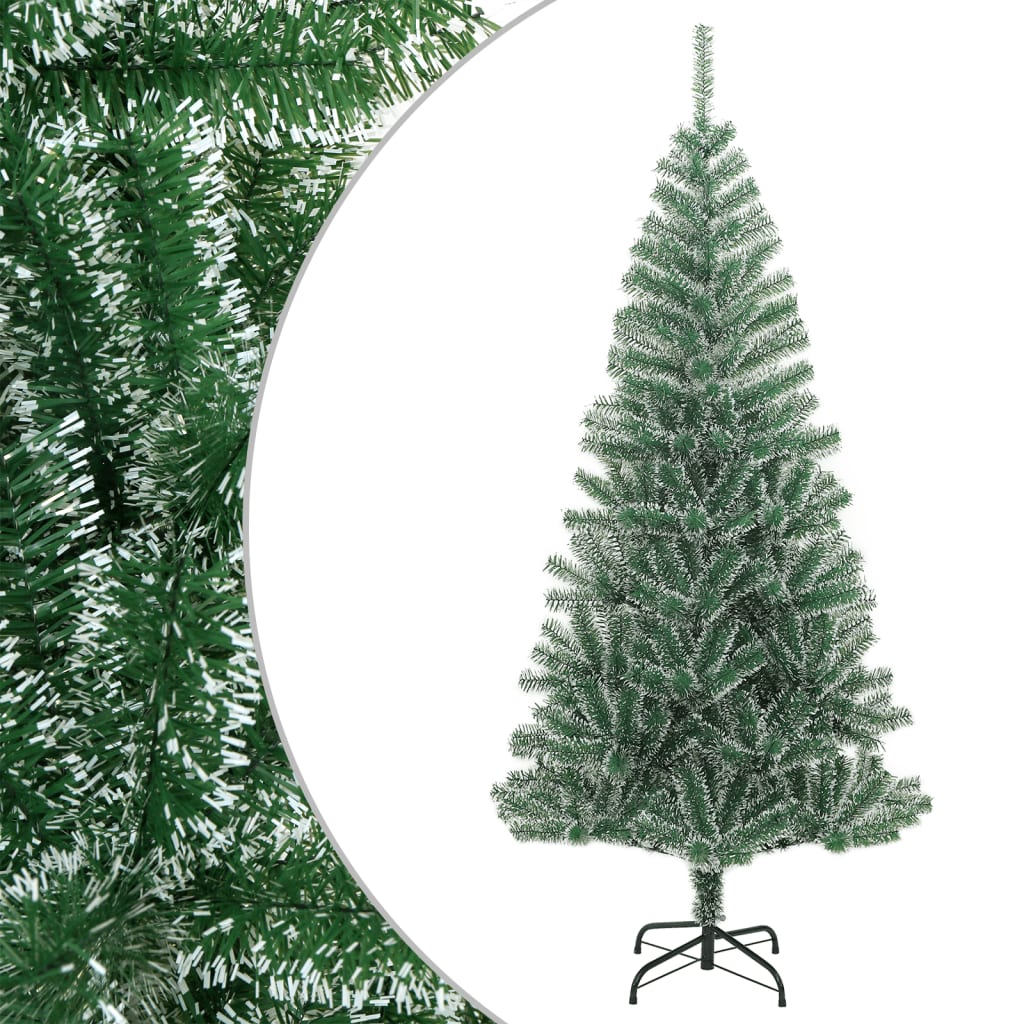 Albero di Natale Artificiale con Neve Fioccata Verde 240 cm - homemem39