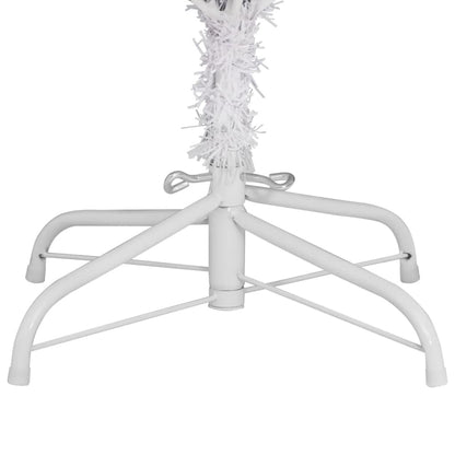 Albero di Natale Artificiale Incernierato con Base Bianco 240cm - homemem39