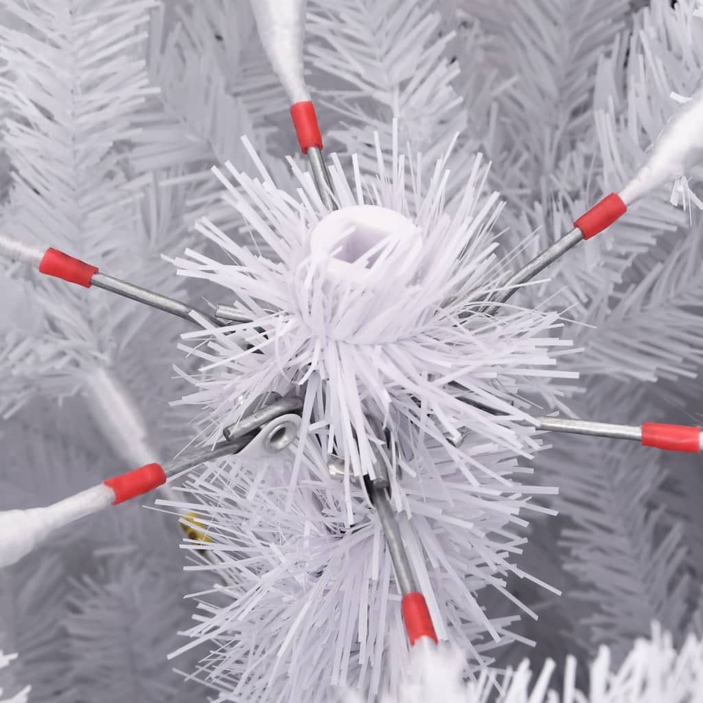 Albero di Natale Artificiale Incernierato con Base Bianco 240cm - homemem39