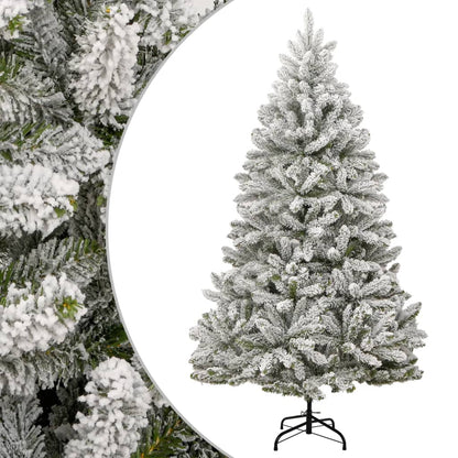 Albero Natale Artificiale Incernierato con Neve Fioccata 270 cm - homemem39