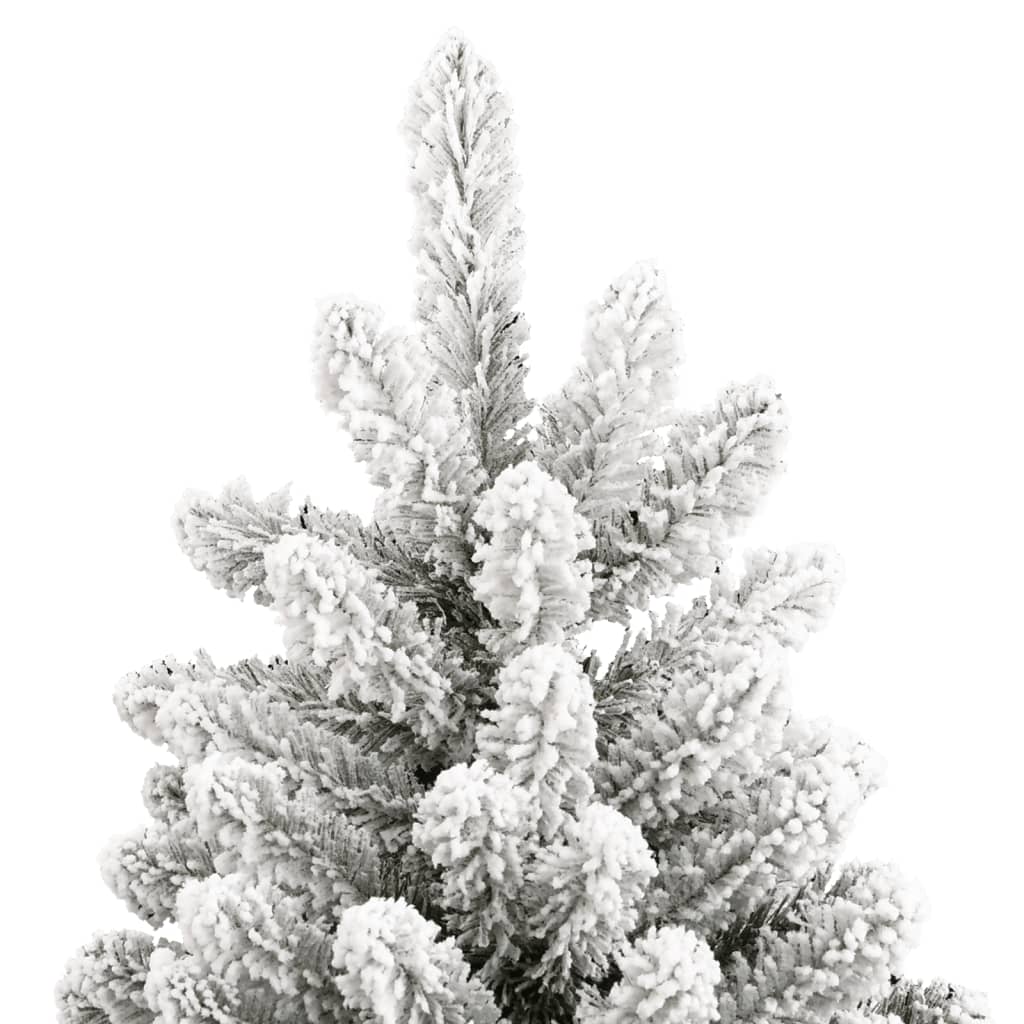 Albero Natale Artificiale Incernierato con Neve Fioccata 270 cm