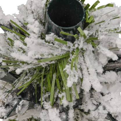 Albero Natale Artificiale Incernierato con Neve Fioccata 270 cm