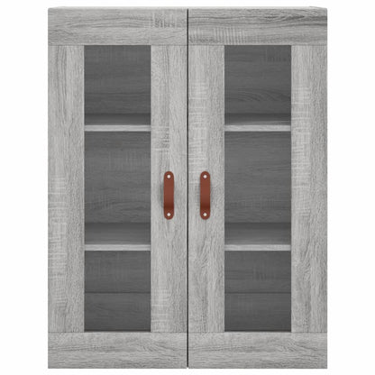 Armadietti a Parete 2 pz Grigio Sonoma in Legno Multistrato - homemem39