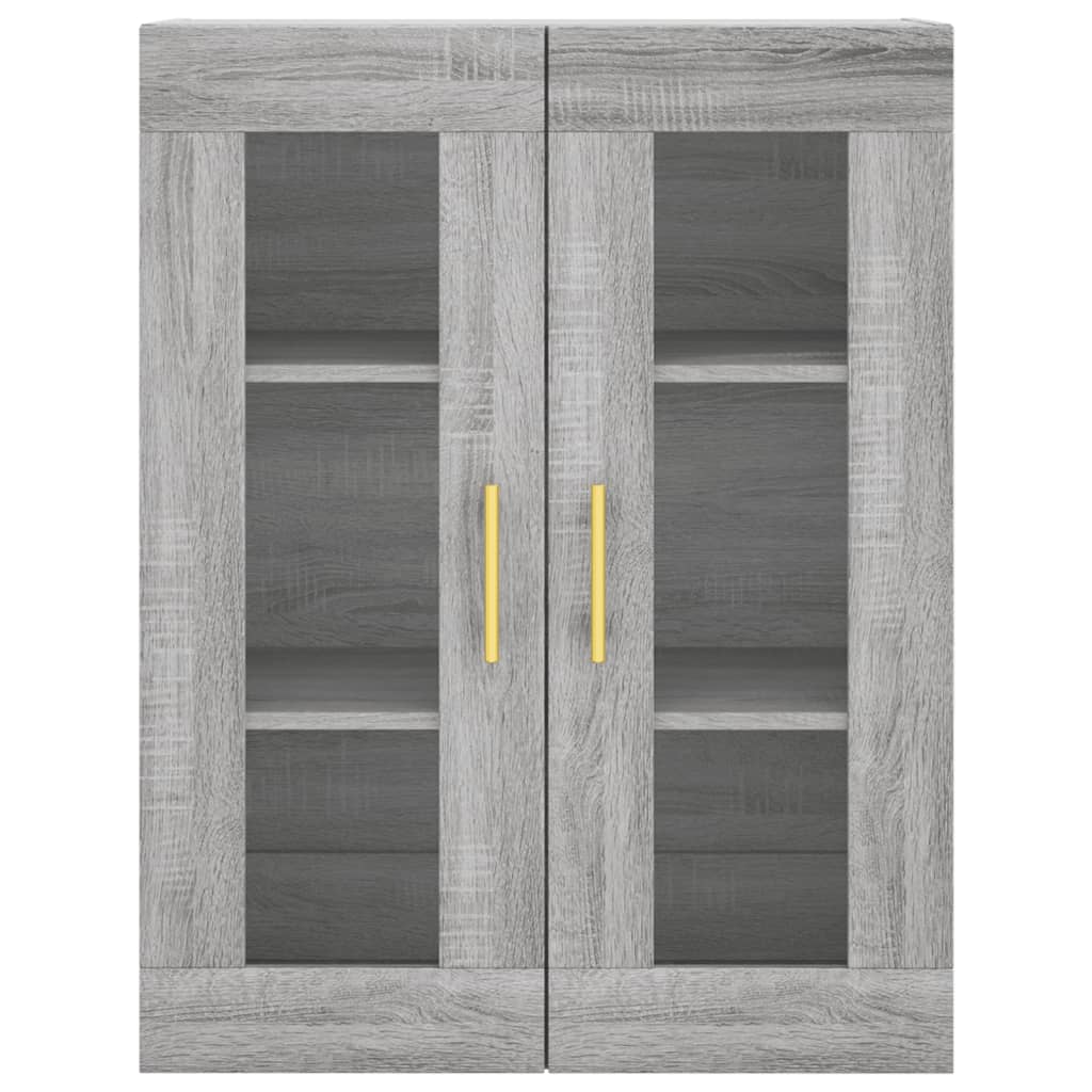 Armadietti a Parete 2 pz Grigio Sonoma in Legno Multistrato - homemem39