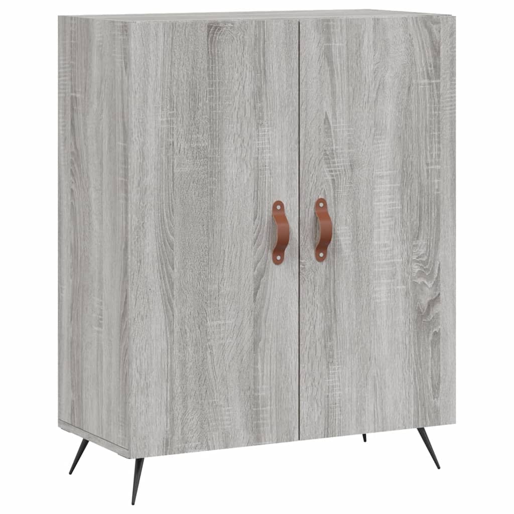 Credenza Grigio Sonoma 69,5x34x180 cm in Legno Multistrato