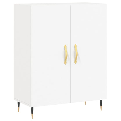 Credenza Bianca 69,5x34x180 cm in Legno Multistrato - homemem39