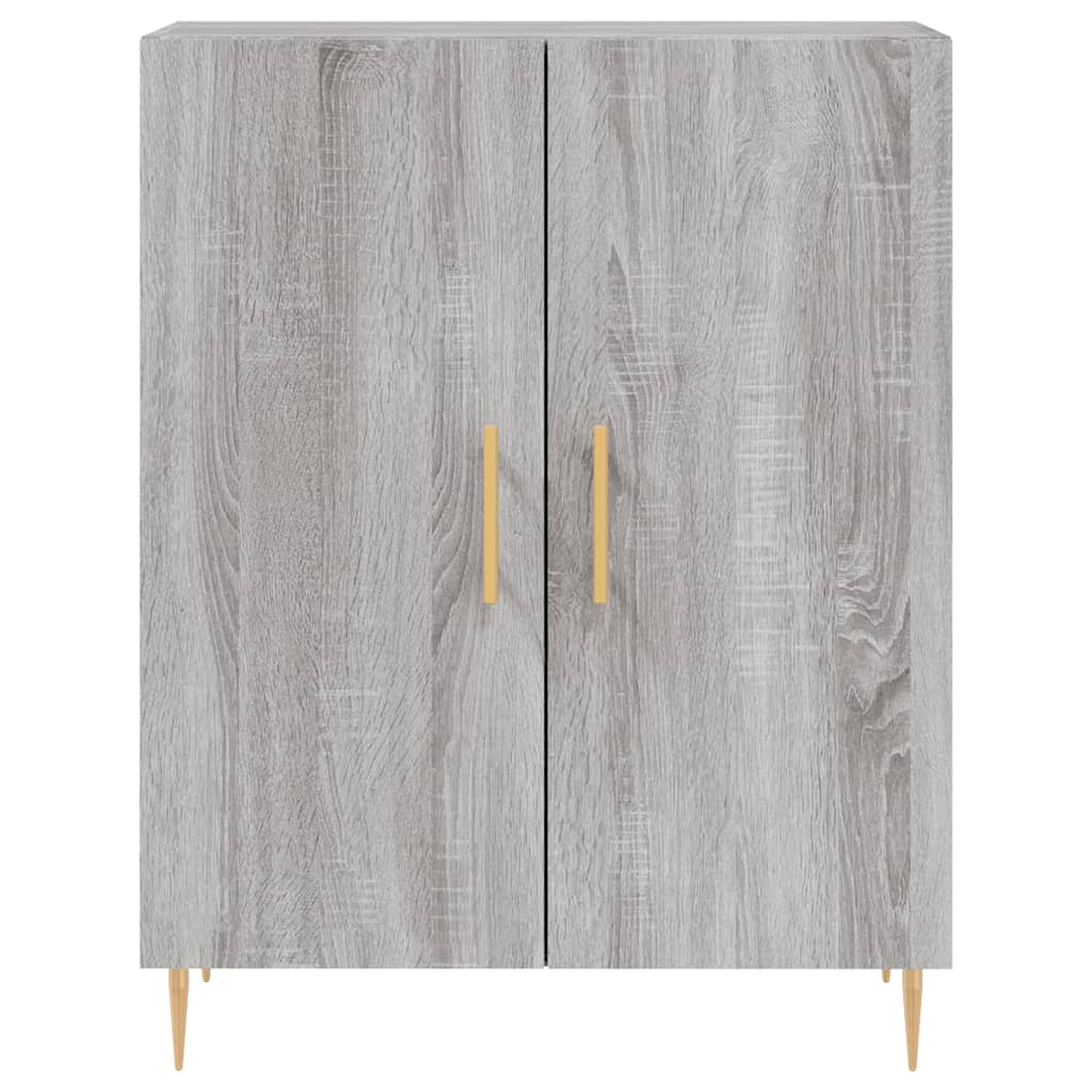 Credenza Grigio Sonoma 69,5x34x180 cm in Legno Multistrato - homemem39