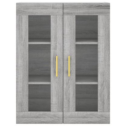 Credenza Grigio Sonoma 69,5x34x180 cm in Legno Multistrato - homemem39