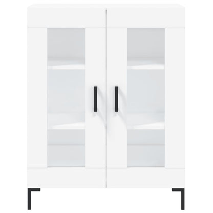 Credenza Bianca 69,5x34x180 cm in Legno Multistrato - homemem39