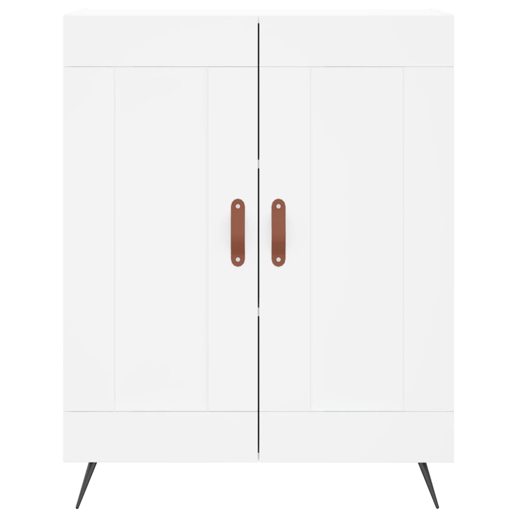 Credenza Bianca 69,5x34x180 cm in Legno Multistrato - homemem39