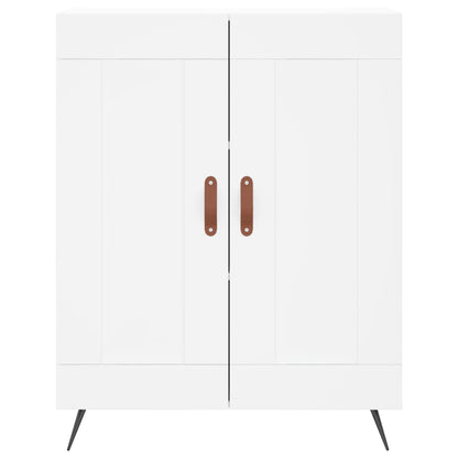 Credenza Bianca 69,5x34x180 cm in Legno Multistrato - homemem39