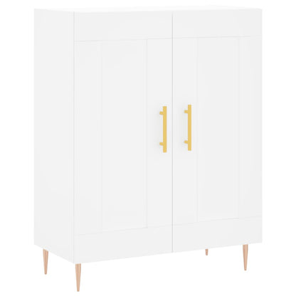 Credenza Bianca 69,5x34x180 cm in Legno Multistrato - homemem39