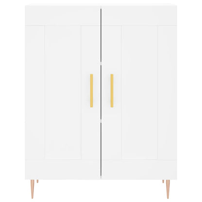 Credenza Bianca 69,5x34x180 cm in Legno Multistrato - homemem39