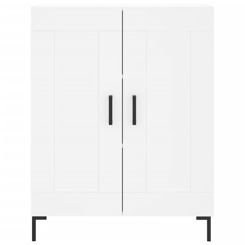 Credenza Bianca 69,5x34x180 cm in Legno Multistrato - homemem39