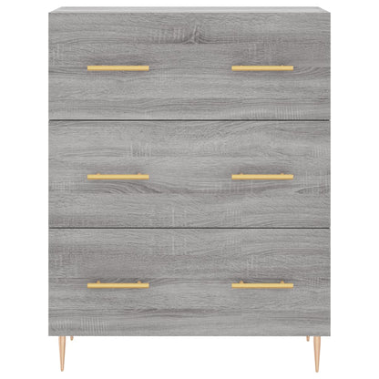 Credenza Grigio Sonoma 69,5x34x180 cm in Legno Multistrato - homemem39