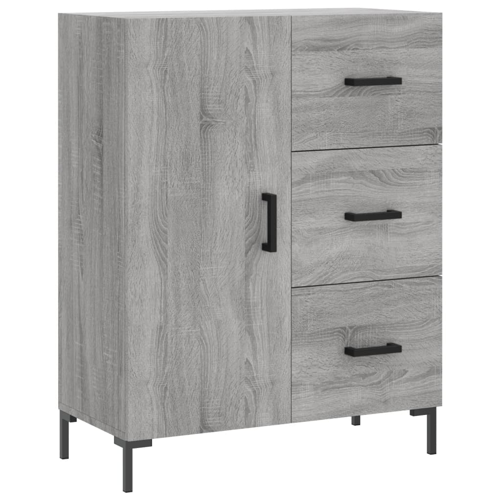 Credenza Grigio Sonoma 69,5x34x180 cm in Legno Multistrato - homemem39