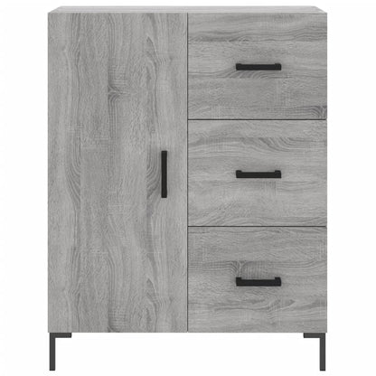 Credenza Grigio Sonoma 69,5x34x180 cm in Legno Multistrato