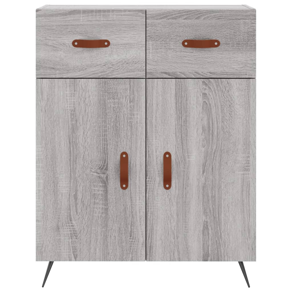 Credenza Grigio Sonoma 69,5x34x180 cm in Legno Multistrato - homemem39