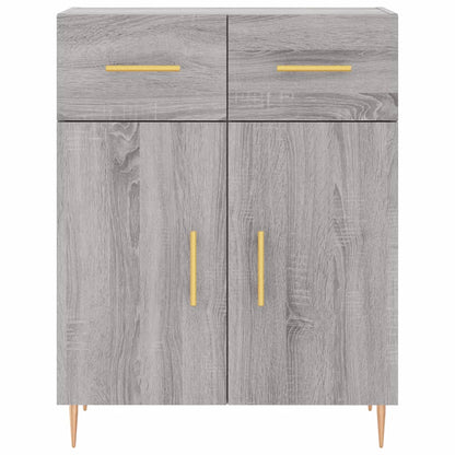 Credenza Grigio Sonoma 69,5x34x180 cm in Legno Multistrato - homemem39