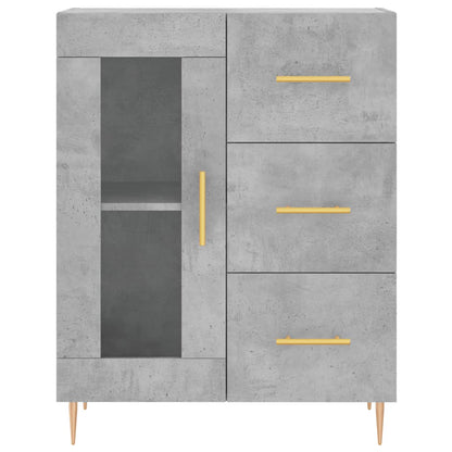 Credenza Grigio Cemento 69,5x34x180 cm in Legno Multistrato - homemem39