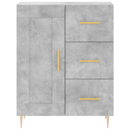 Credenza Grigio Cemento 69,5x34x180 cm in Legno Multistrato - homemem39