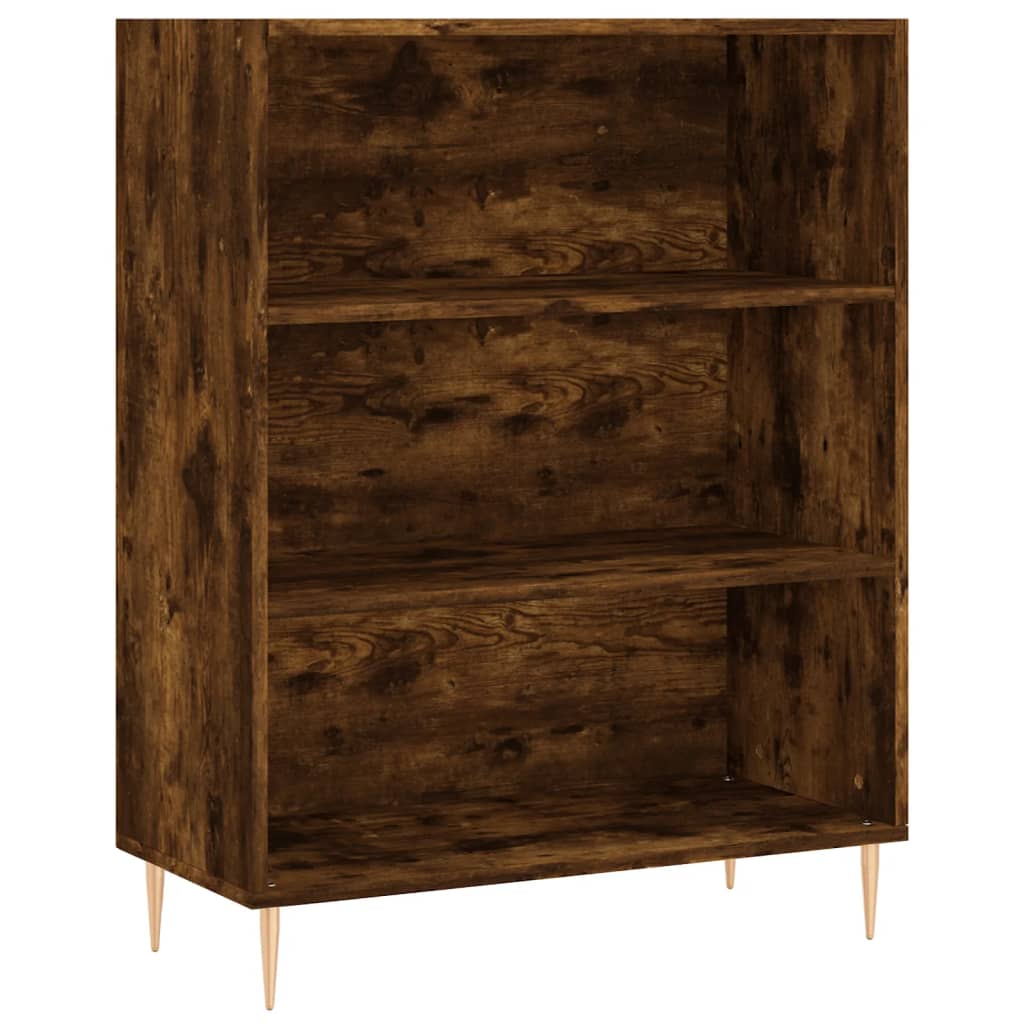 Credenza Rovere Fumo  69,5x34x180 cm in Legno Multistrato