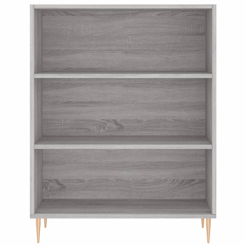 Credenza Grigio Sonoma 69,5x34x180 cm in Legno Multistrato