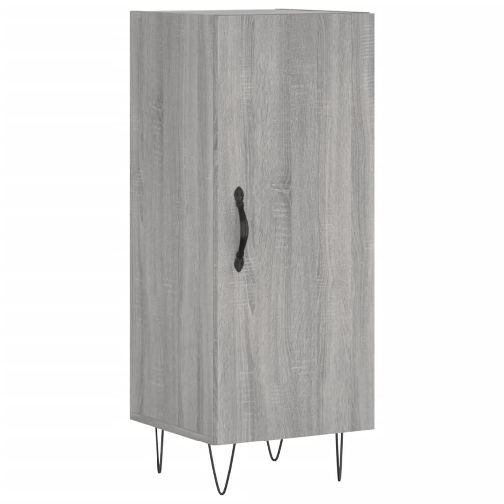 Credenza Grigio Sonoma 34,5x34x180 cm in Legno Multistrato